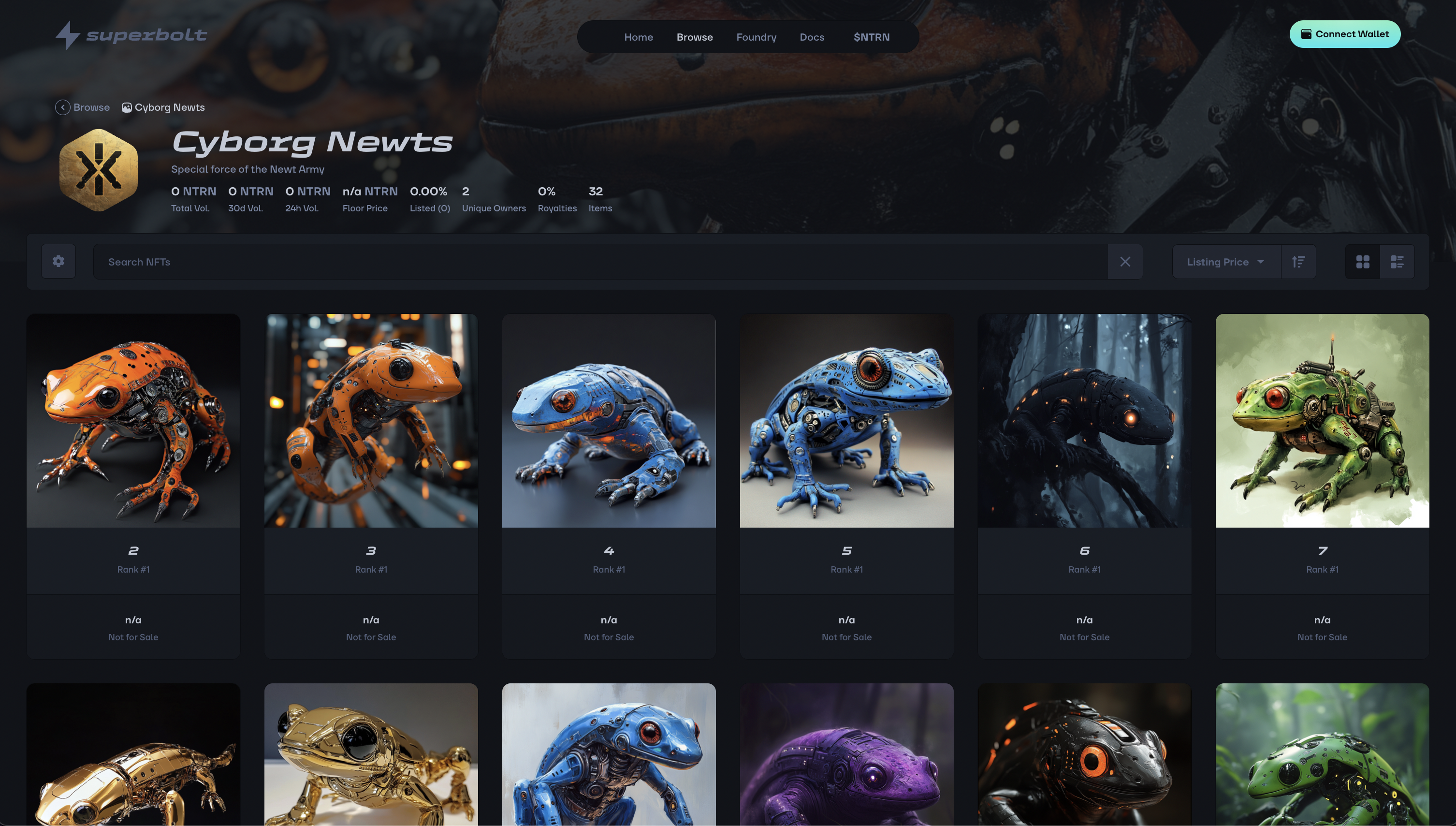 NFT Collection page