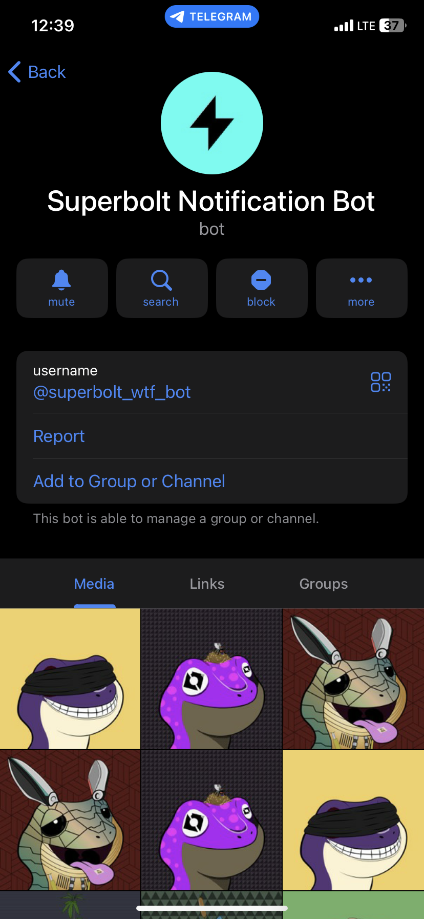 Superbolt Telegram Bot